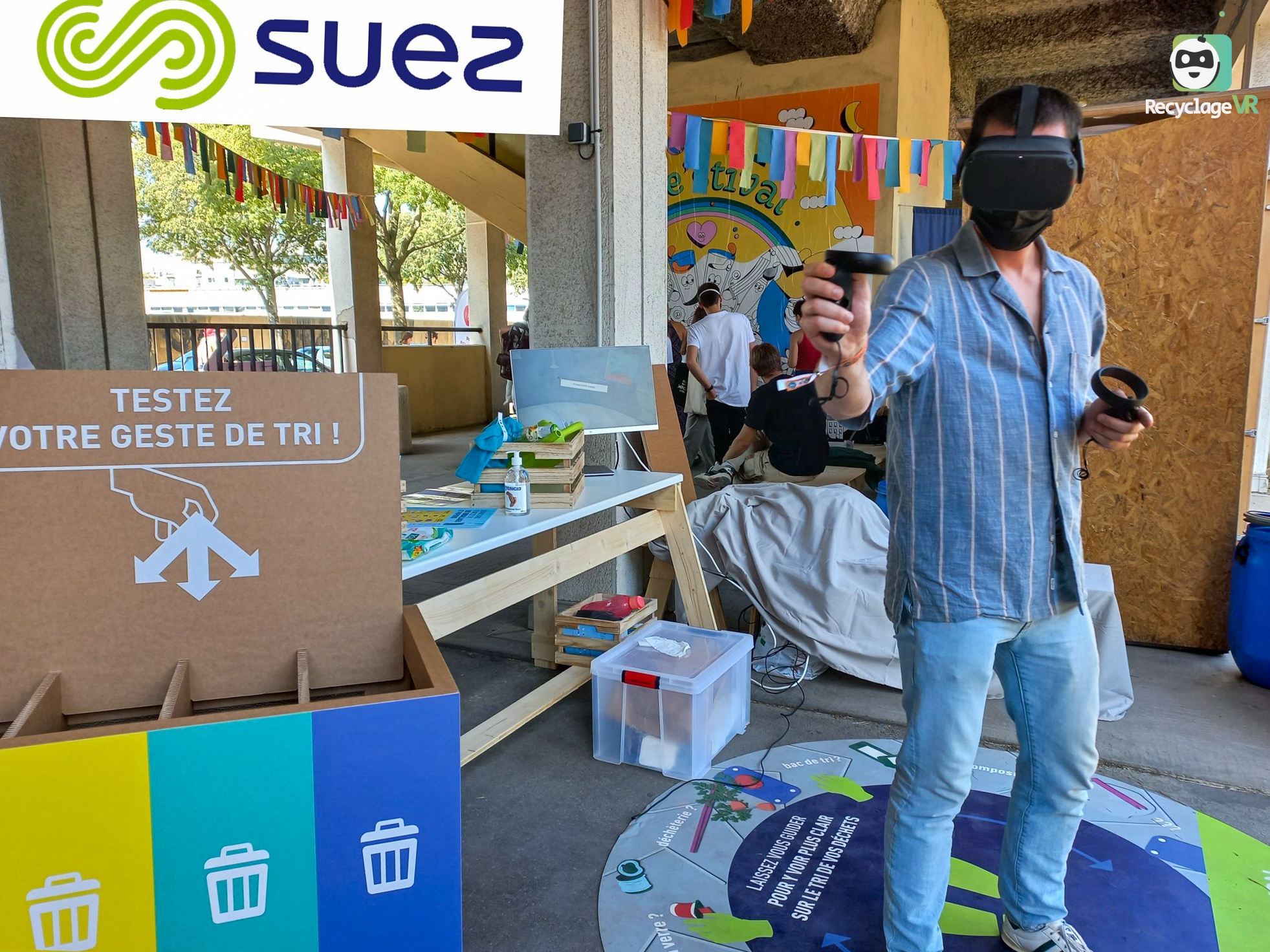 Sensibilisation tri des déchets Suez avec RecyclageVR