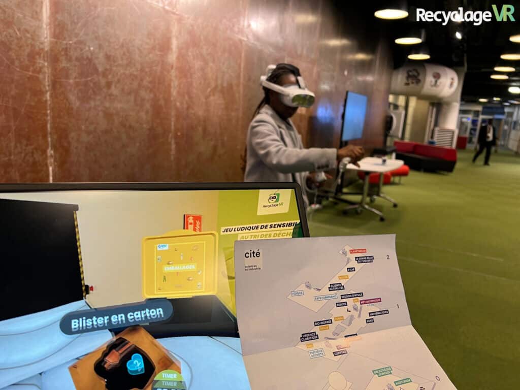 RecyclageVR at the Cité des sciences et de l’industrie.