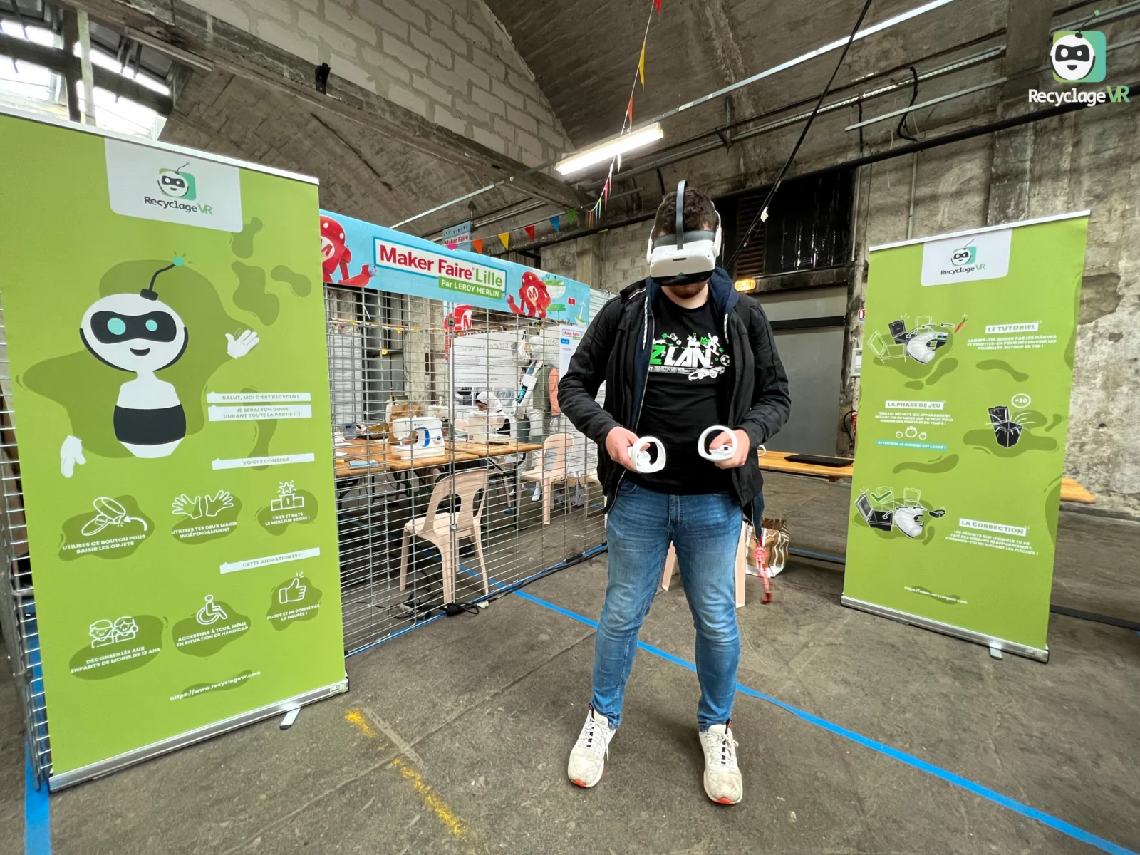 RecyclageVR stand at Maker Faire Lille 2022