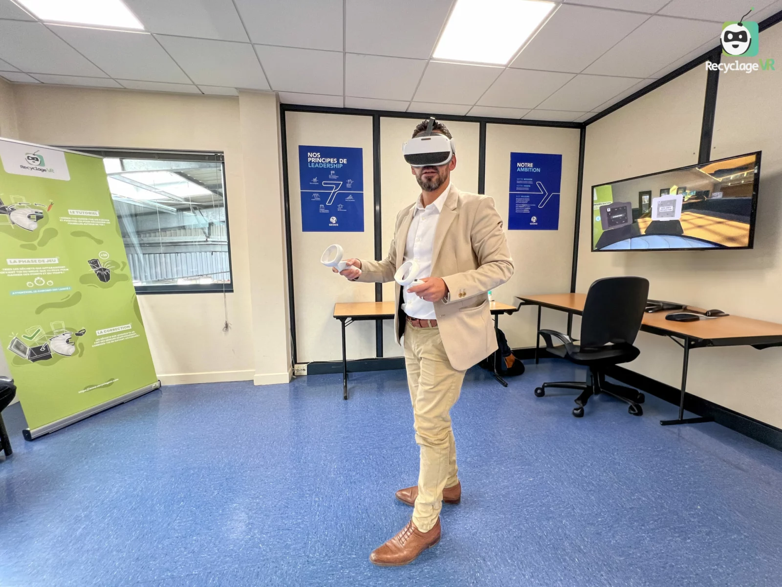 RecyclageVR at GEODIS Green Safety Day in Trappes, 2022