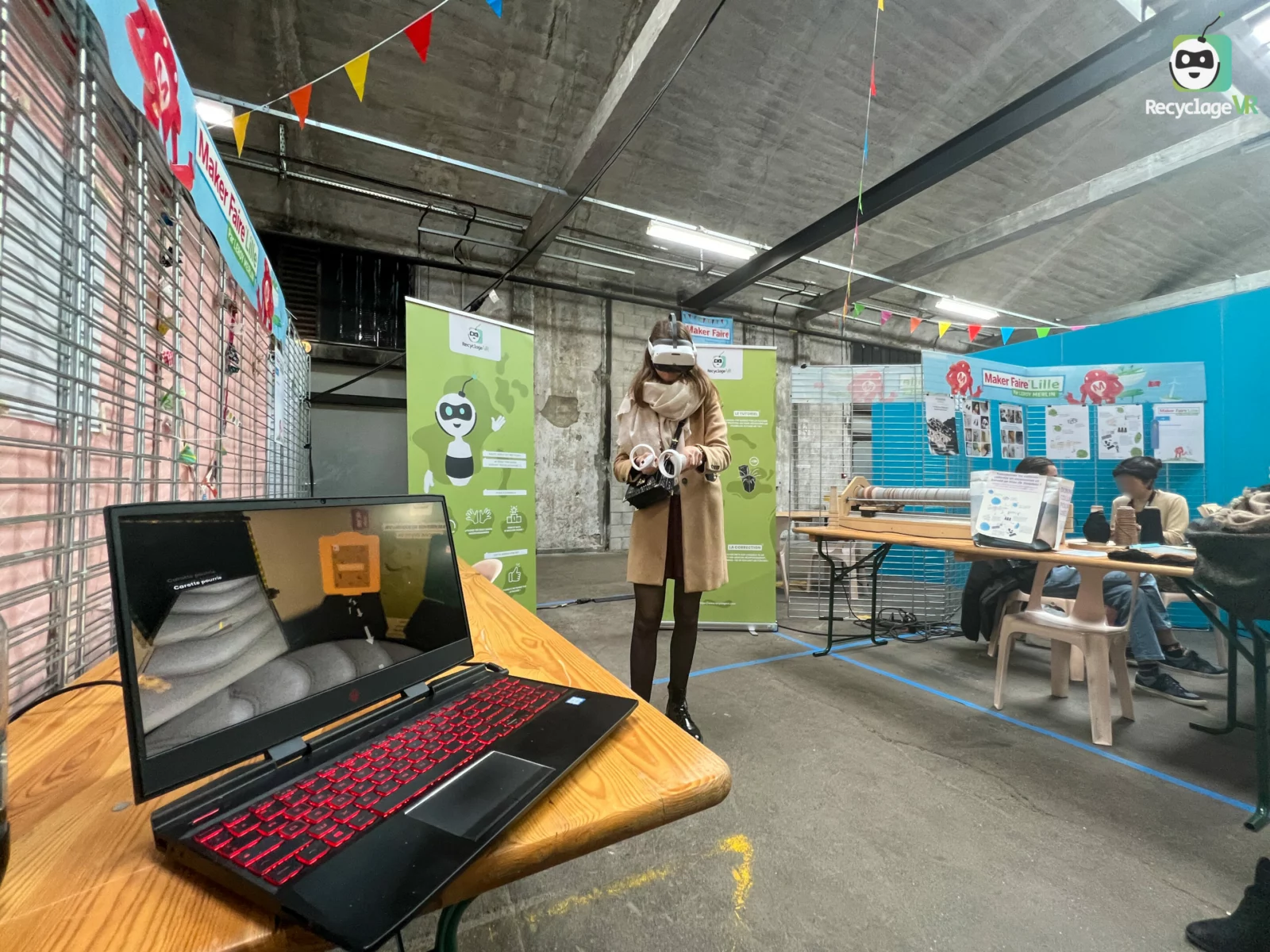 RecyclageVR stand at Maker Faire Lille 2022
