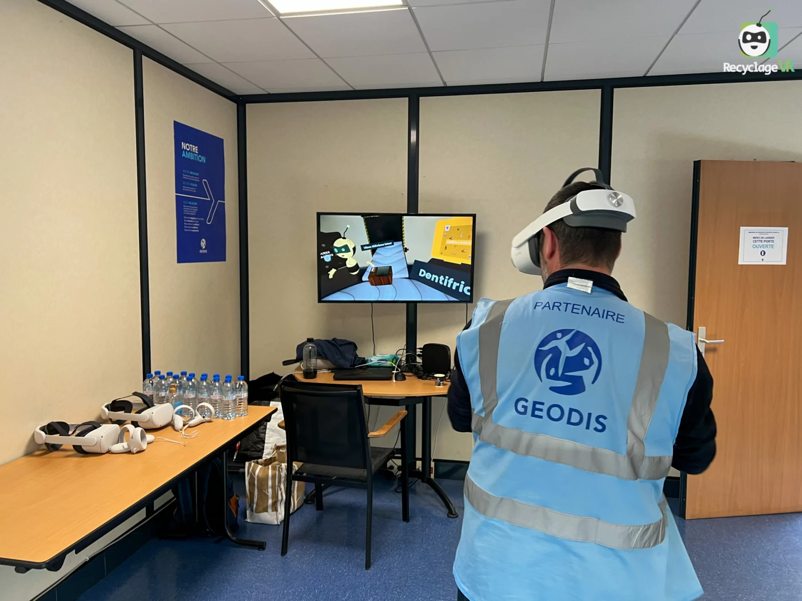RecyclageVR at GEODIS Green Safety Day in Trappes, 2022