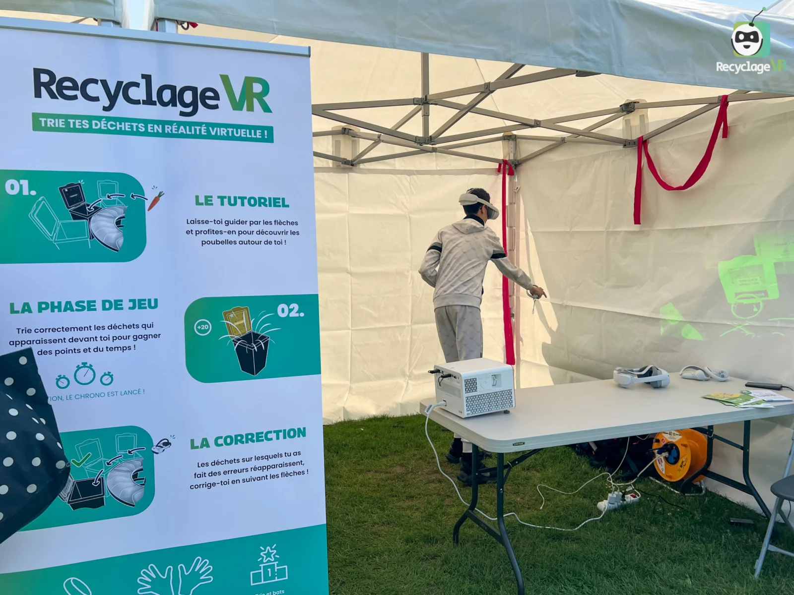 RecyclageVR — Kremlin-Bicêtre RecyclageVR stand at the Festival de l’Écologie Populaire in Kremlin-Bicêtre, 13–14 May 2023