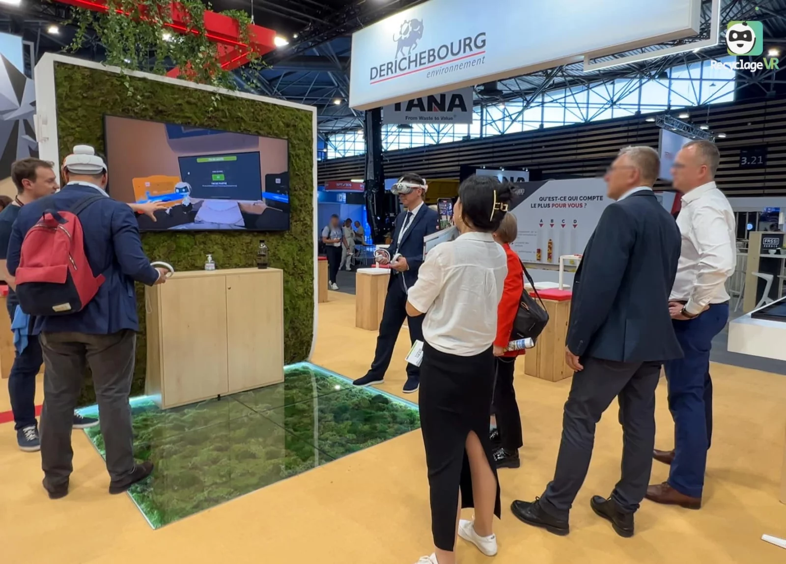 RecyclageVR on the Derichebourg Environnement stand