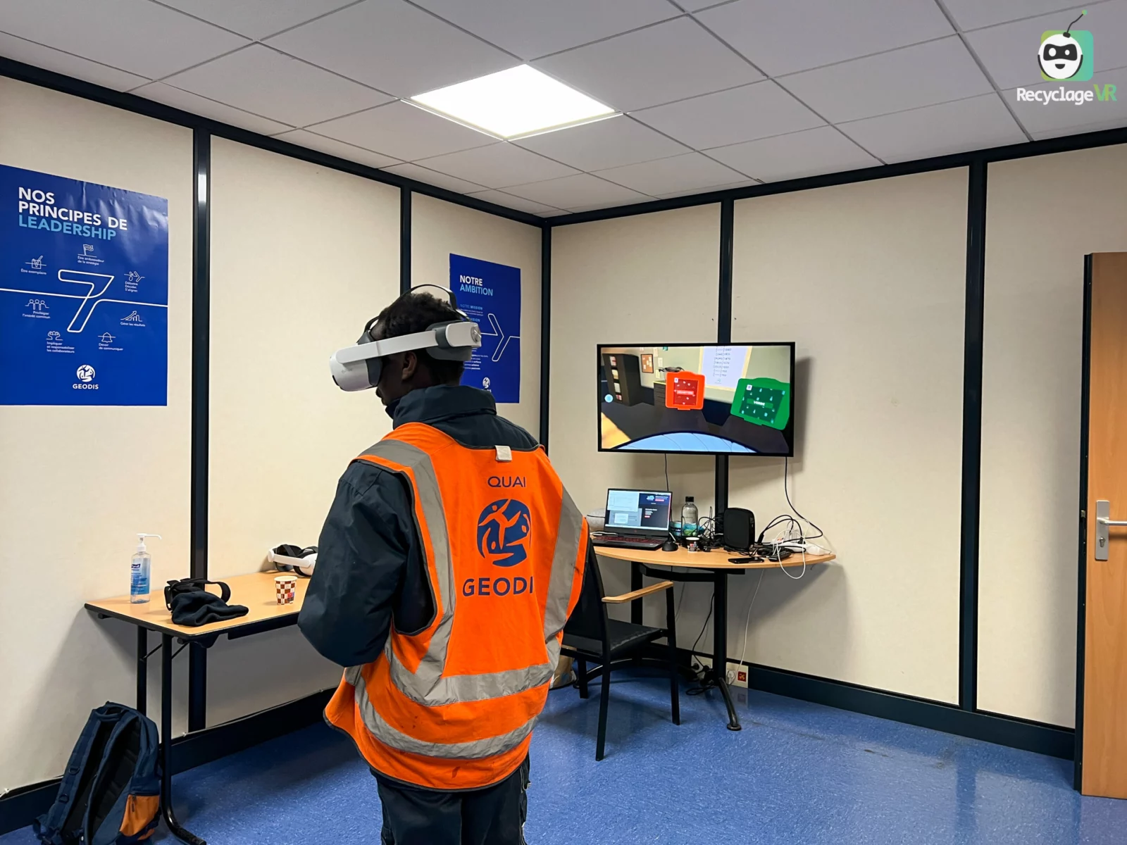 RecyclageVR at GEODIS Green Safety Day in Trappes, 2022