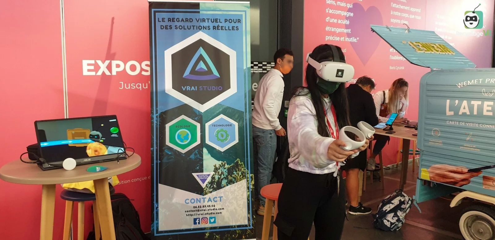RecyclageVR — VRJAM in Toulouse RecyclageVR stand at VRJAM, Quai des Savoirs, Toulouse, 2021