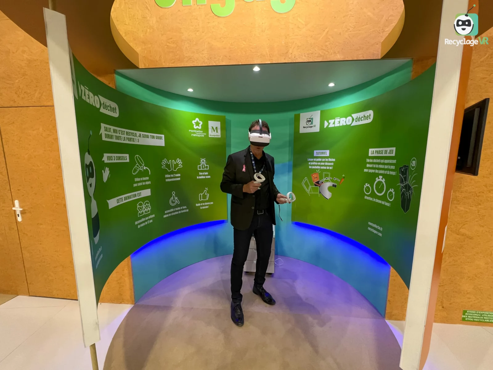 RecyclageVR in Montpellier, 2022 RecyclageVR stand for Montpellier metropolitan authority during the European Week for Waste Reduction, November 2022